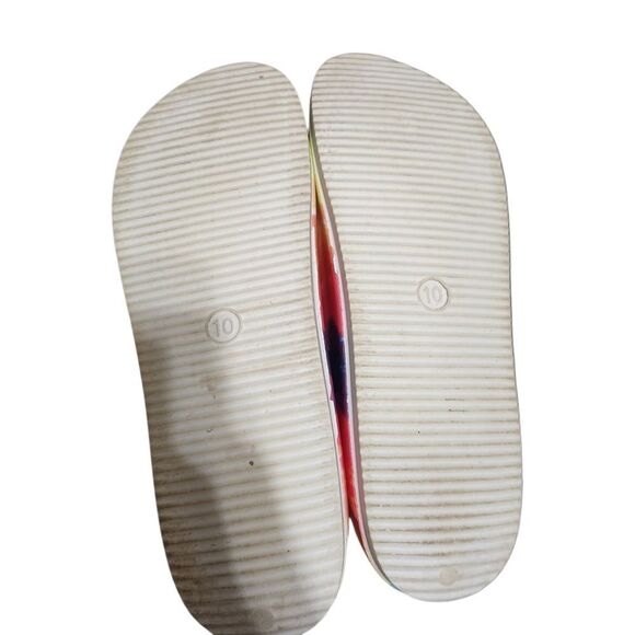 Corkys Waterslide Sandals Tie Dye Womens Size 10 Shoes Slip On Colorful - Picture 3 of 10